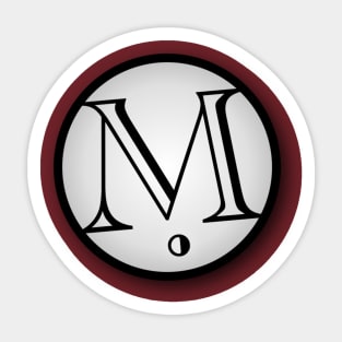 The letter "M"... Sticker